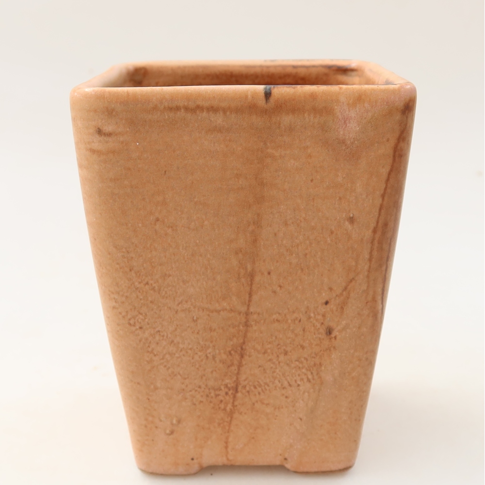 Bonsaischaal van keramiek 8,5 x 8,5 x 11 cm, roze