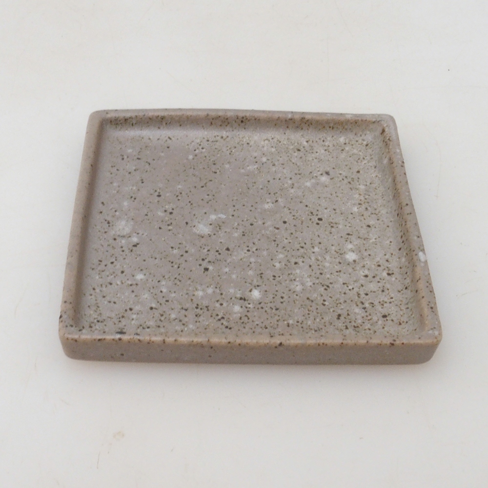 Bonsai schotel vierkant M - 10 x 10 x 1,5 cm - beige