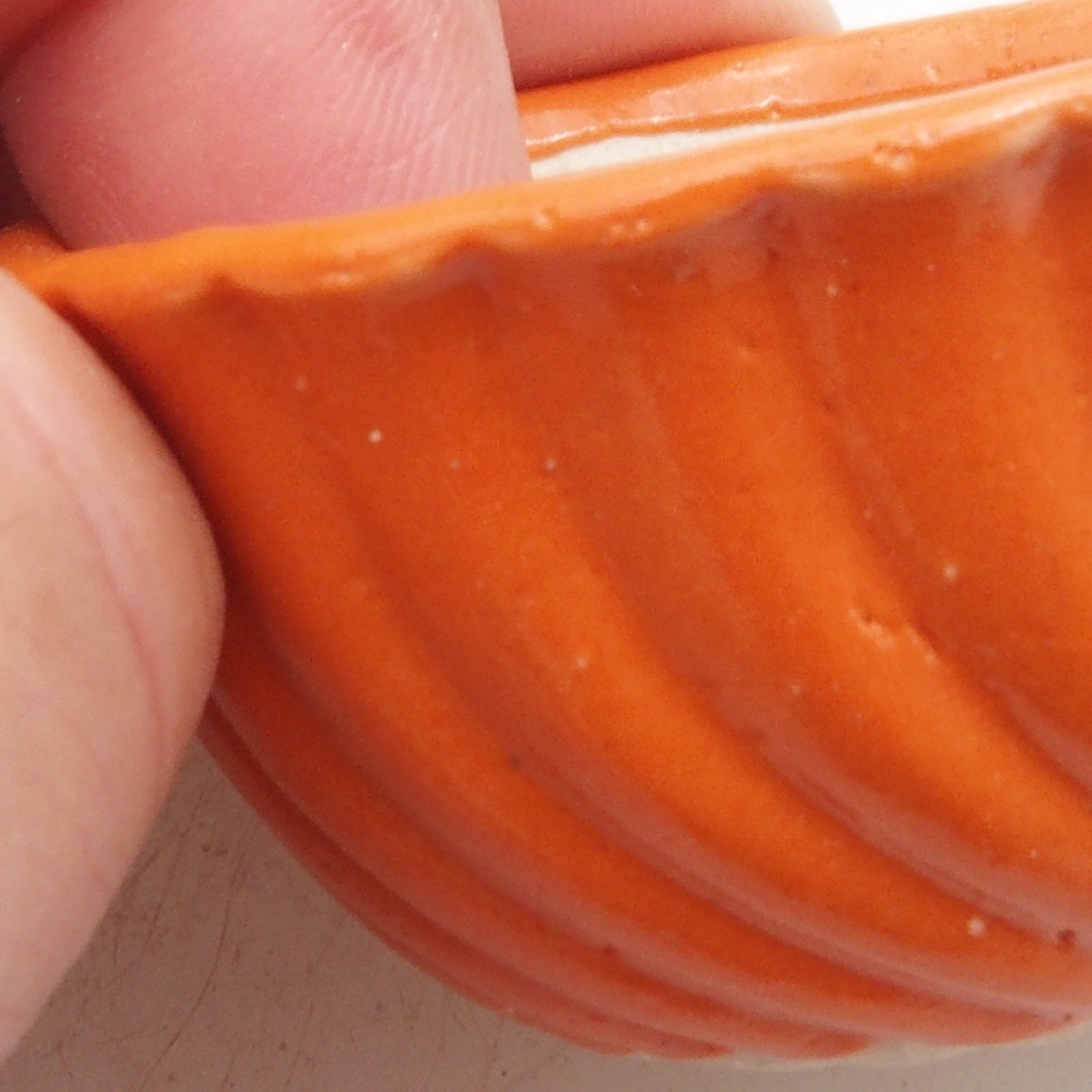 Mini bonsaischaal 5 x 5 x 2,5 cm, oranje