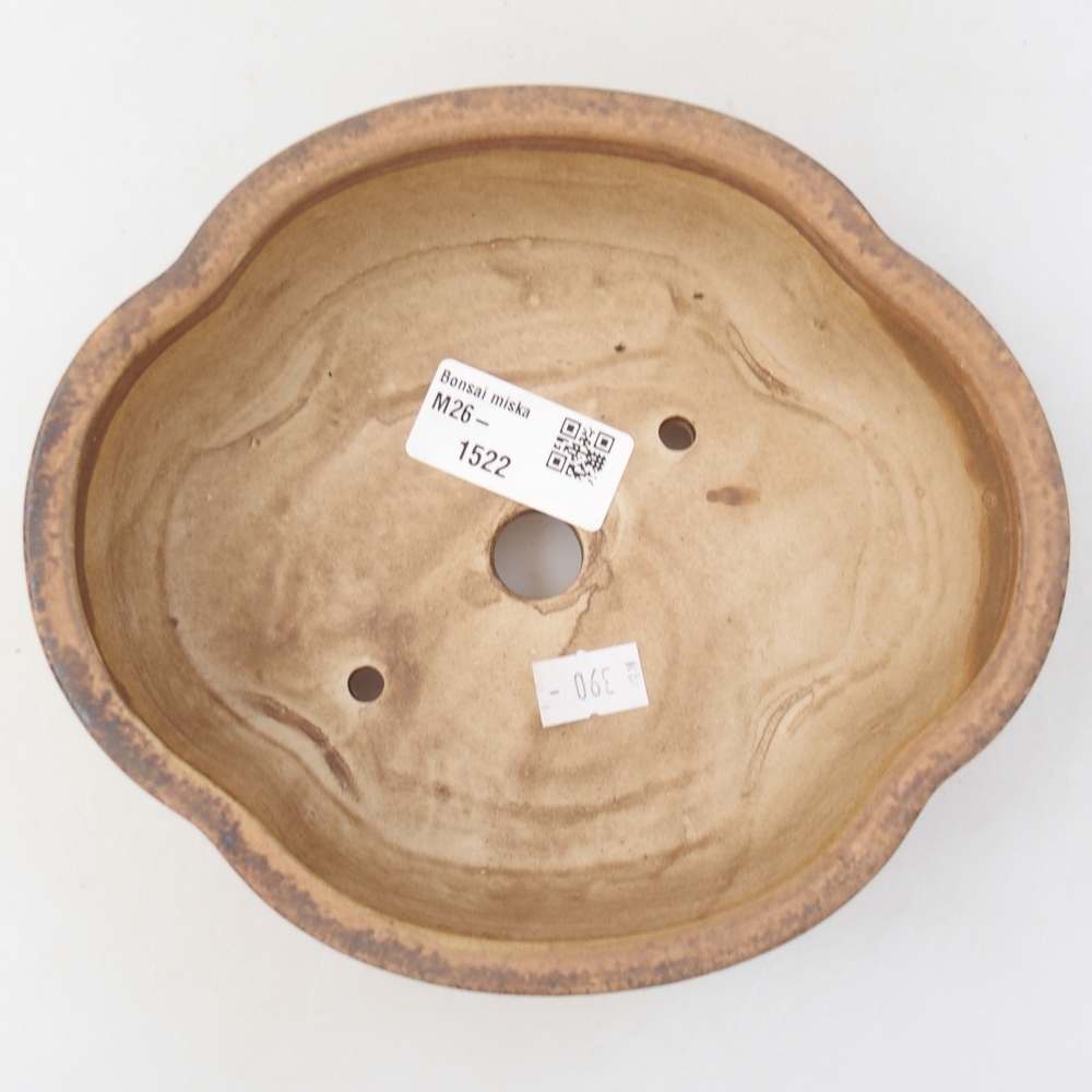 Bonsaischaal van keramiek 17 x 15 x 5,5 cm, roze