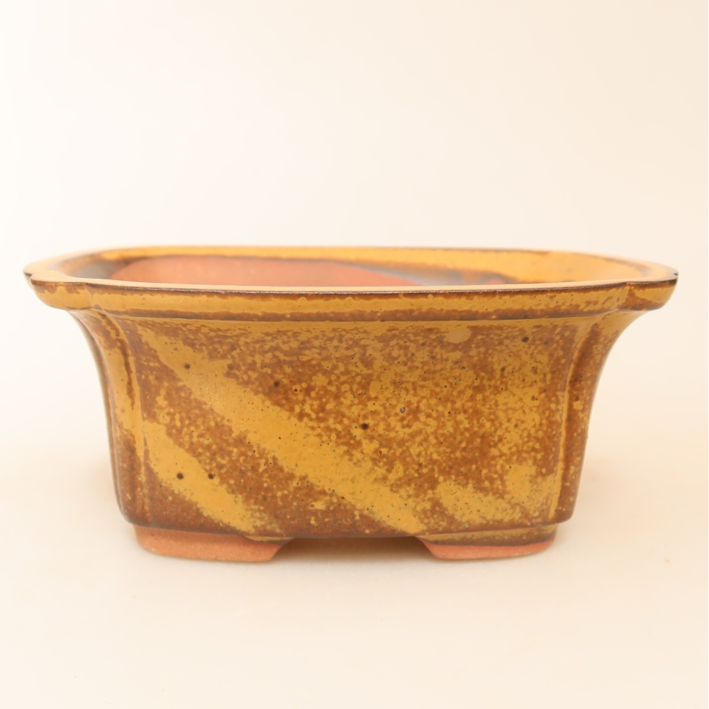 Keramische schaal  13 x 10,5 x 5,5 cm, kleur: geel