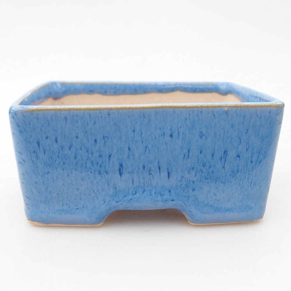 Mini bonsaischaal 9 x 7 x 4 cm, blauw
