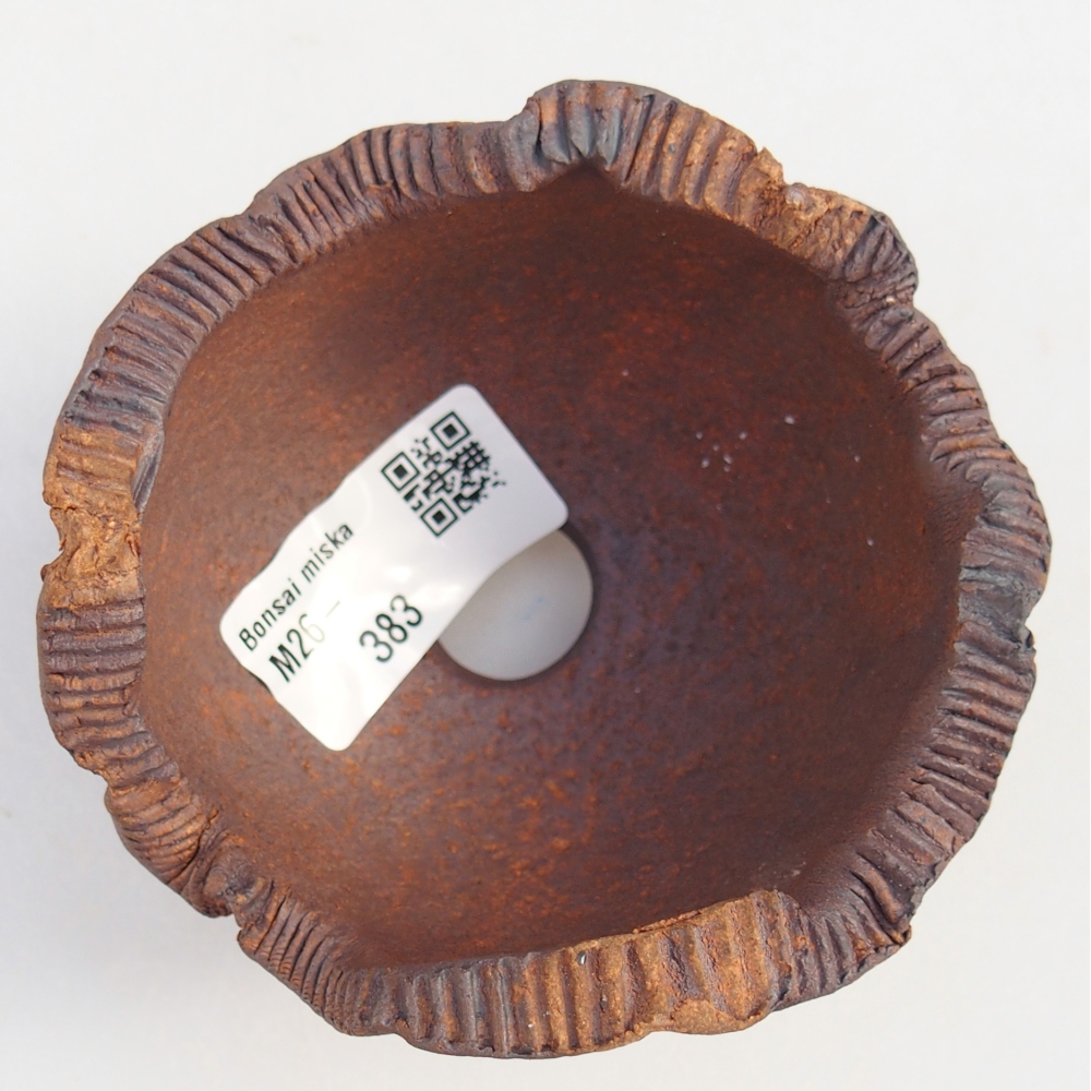 Keramisch Schelp 9 x 9 x 7 cm , kleur bruin