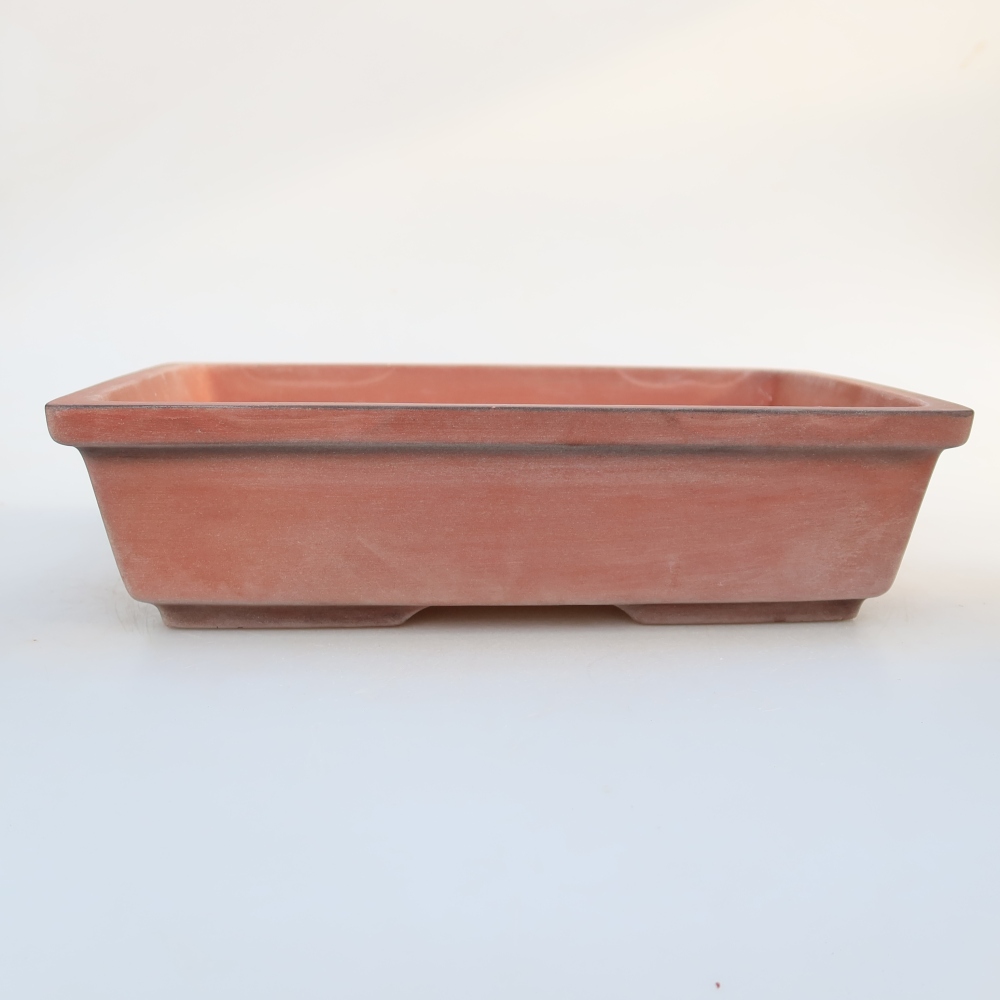Keramische schaal  25,5 x 19 x 7 cm, kleur: baksteenrood