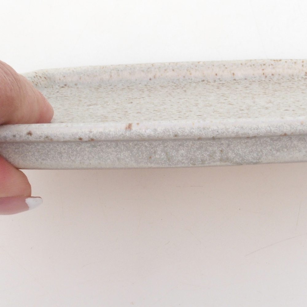 Keramische kom H03 - 17 x 12,5 x 1 cm - beige