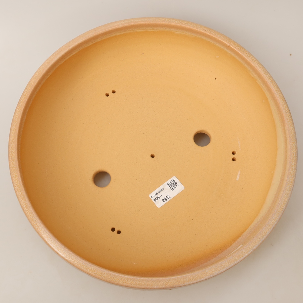 Keramische bonsaischaal 31,5 x 31,5 x 7,5 cm, kleur: beige
