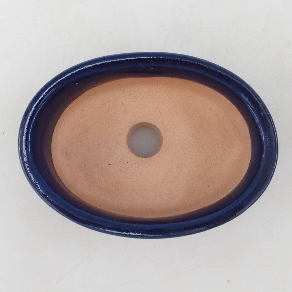 Bonsai kom H04 - 10,5 x 7,5 x 3 cm - blauw