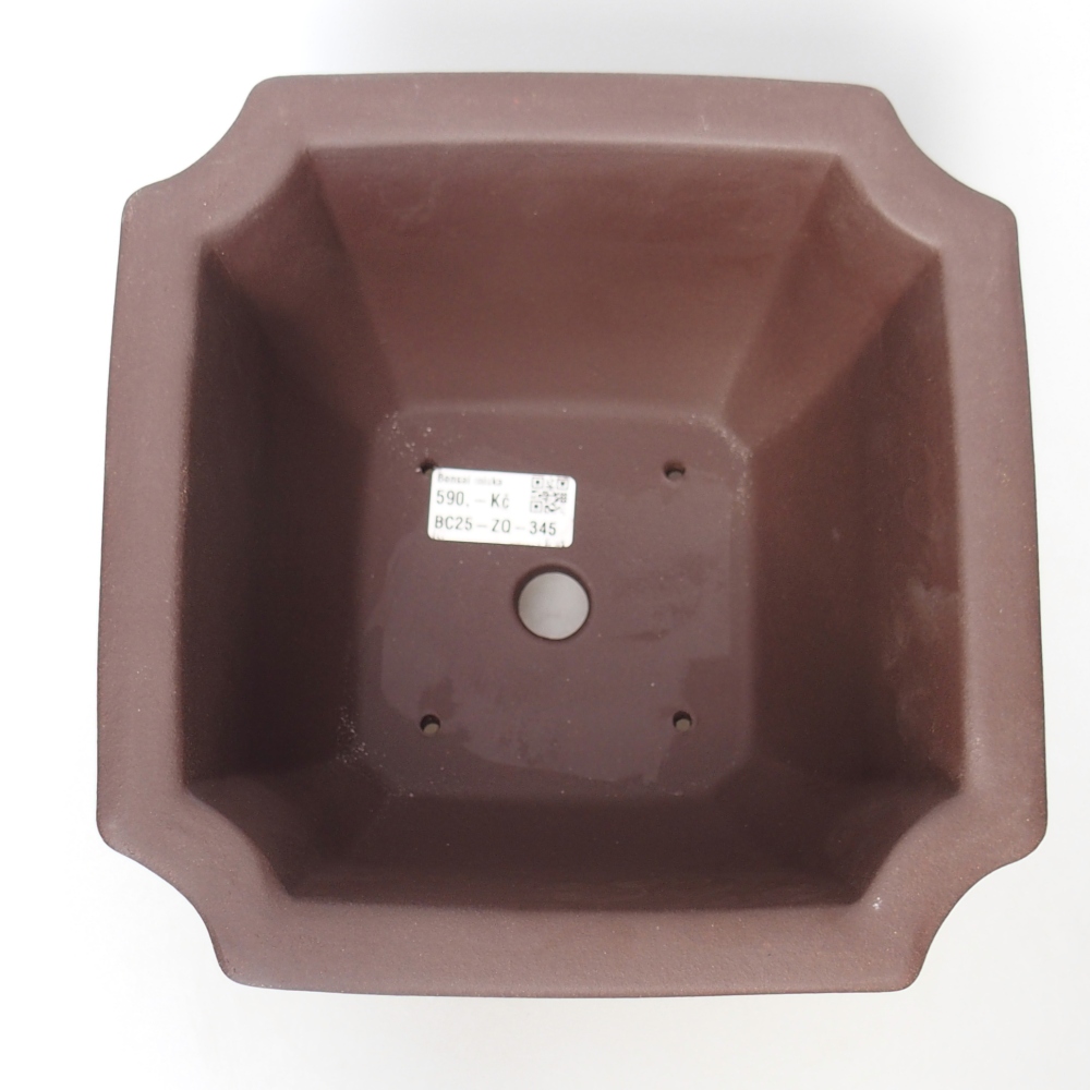 Kom 20,5 x 20,5 x 14 cm bruin