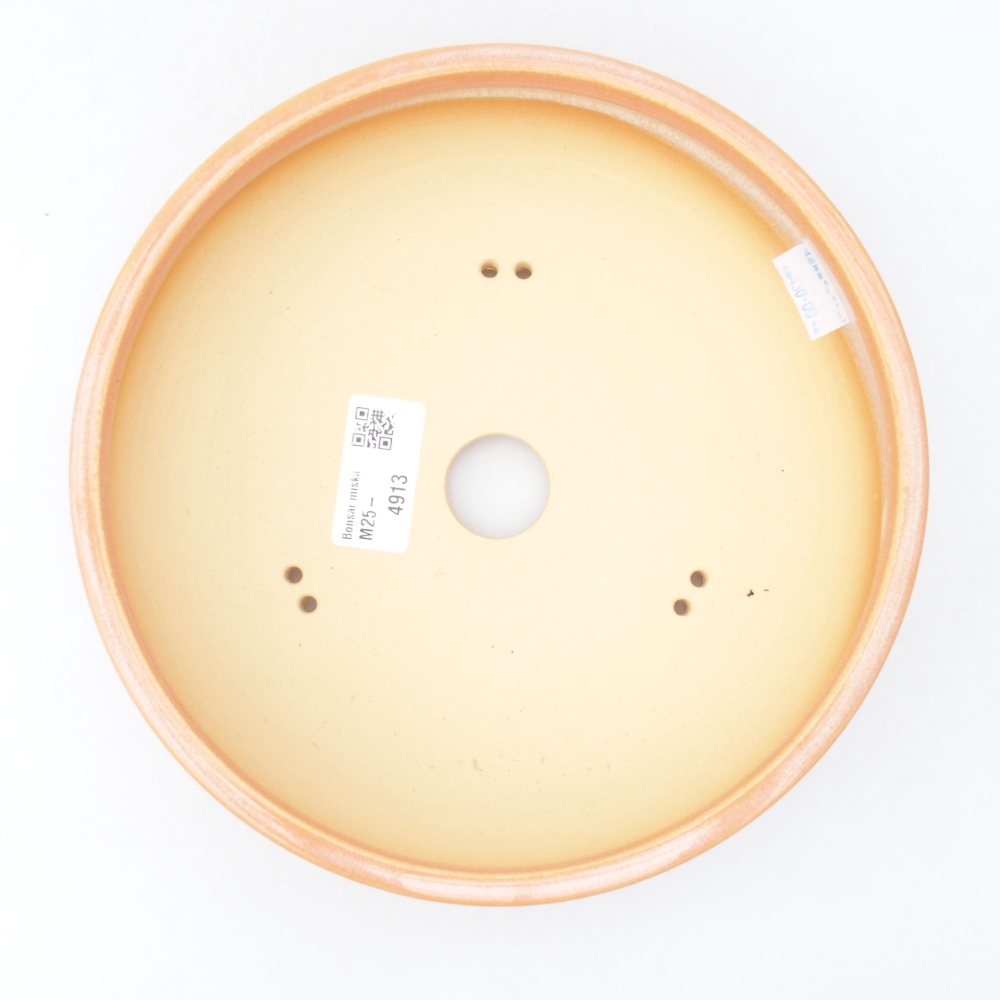 Bonsaischaal van keramiek 20 x 20 x 5,5 cm, roze