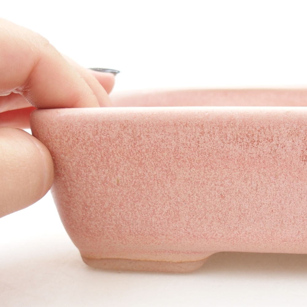 Bonsaischaal van keramiek 22 x 17 x 5 cm, groen