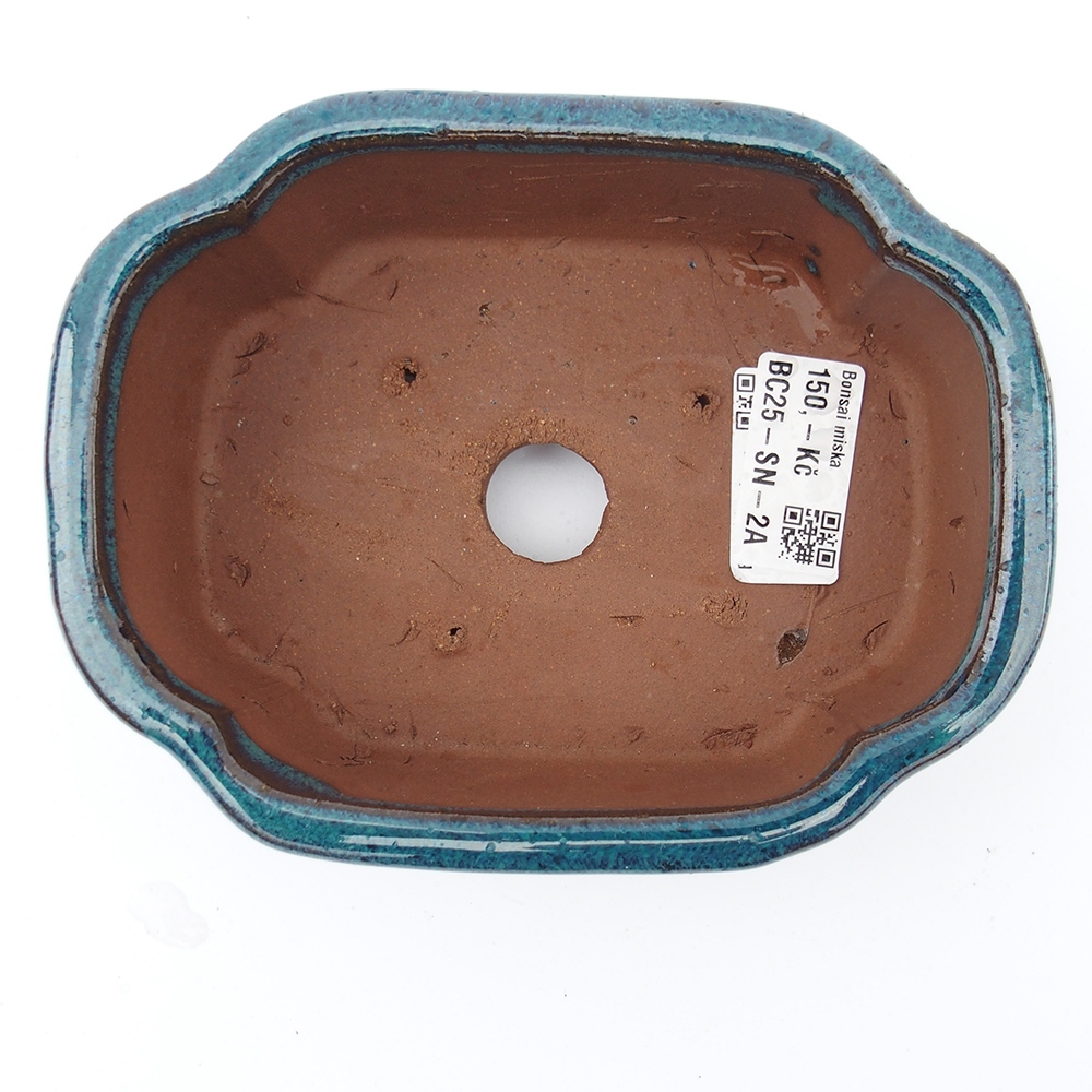 Kom 16 x 13 x 5,5 cm blauwgroen