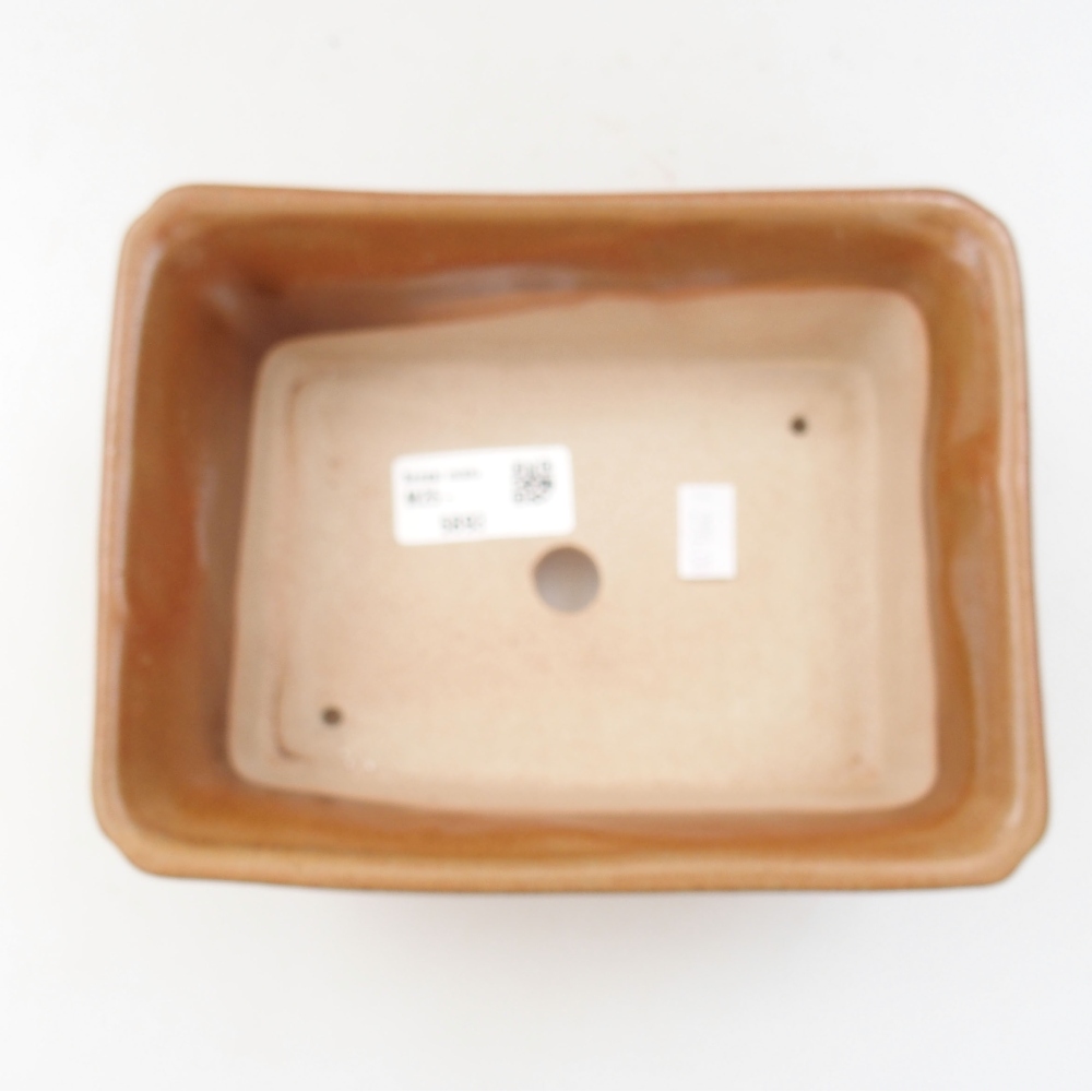 Bonsaischaal van keramiek 22 x 17 x 5 cm, groen