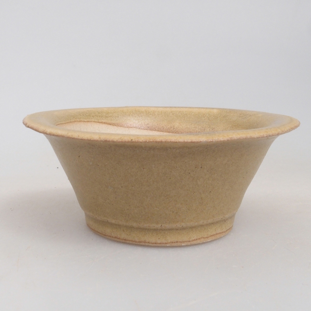 Mini bonsaischaal 7 x 7 x 2,5 cm, bruin