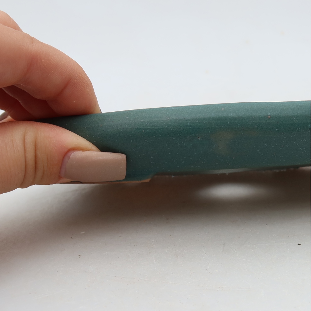 Keramische bonsaipot 17 x 12 x 2,5 cm, kleur: blauw