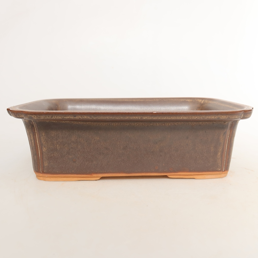Keramische schaal  20 x 15,5 x 5,5 cm, kleur bruin