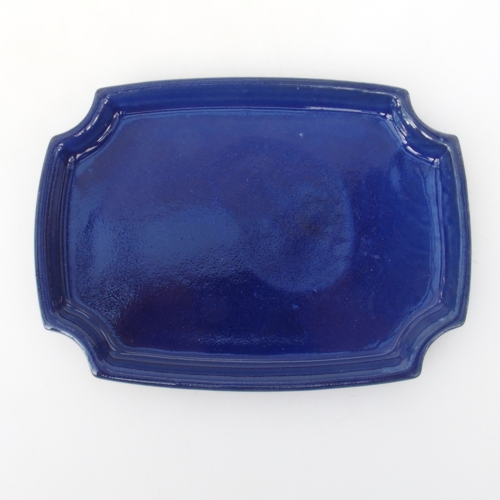Keramische kom H03 - 17 x 12,5 x 1 cm - blauw