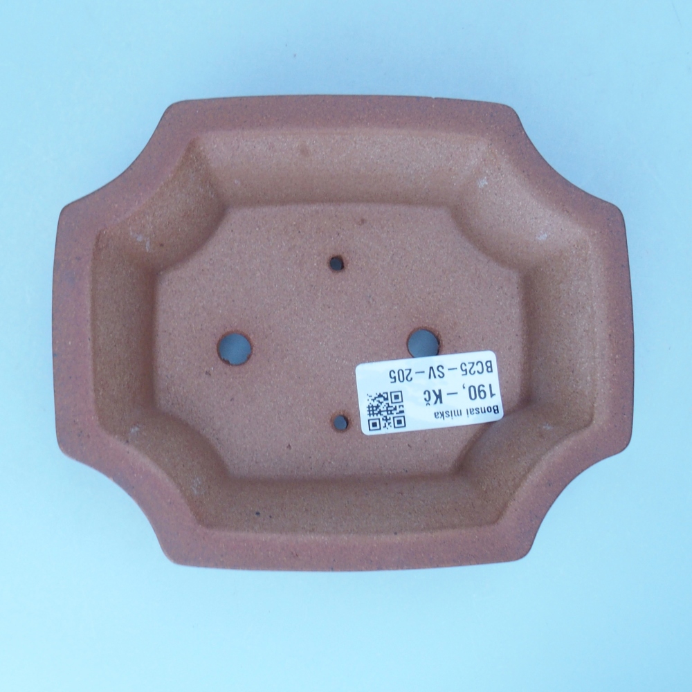 Kom 15 x 12 x 4 cm bruin