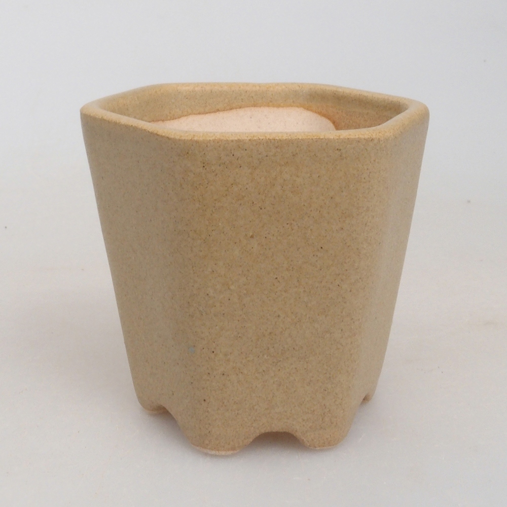 Mini bonsaischaal 5 x 5 x 5 cm, bruin