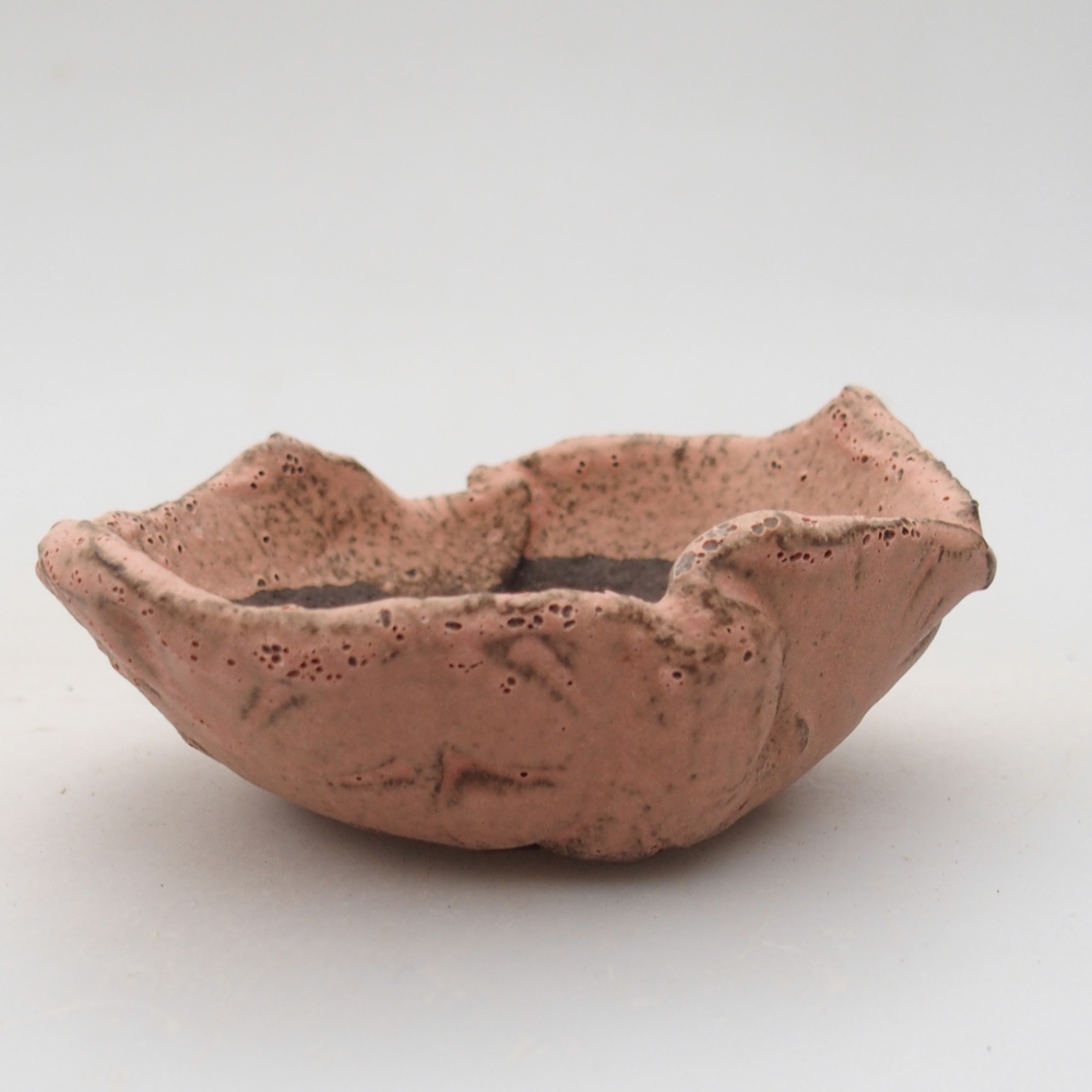 Keramisch Schelp 9 x 7,5 x 4 cm , kleur roze