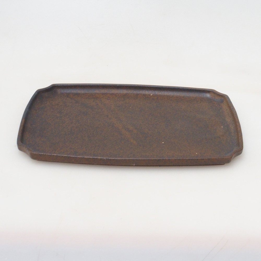 Keramische kom H07 - 28 x 19 x 1,5 cm - bruin