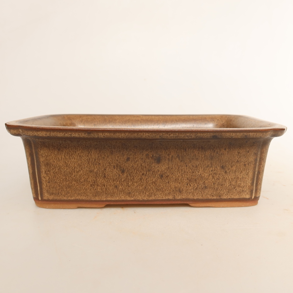 Keramische schaal  20 x 15,5 x 5,5 cm, kleur bruin