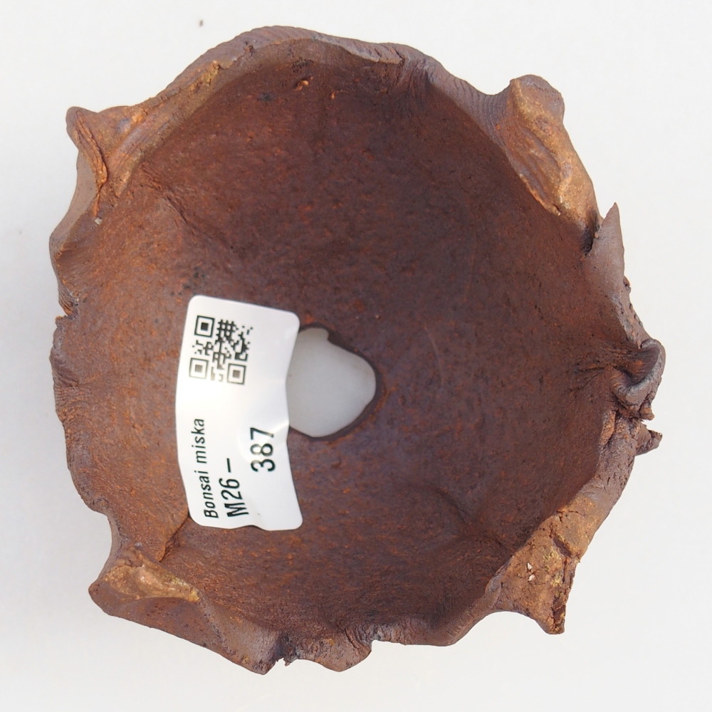 Keramisch Schelp 9 x 9 x 6,5 cm , kleur bruin