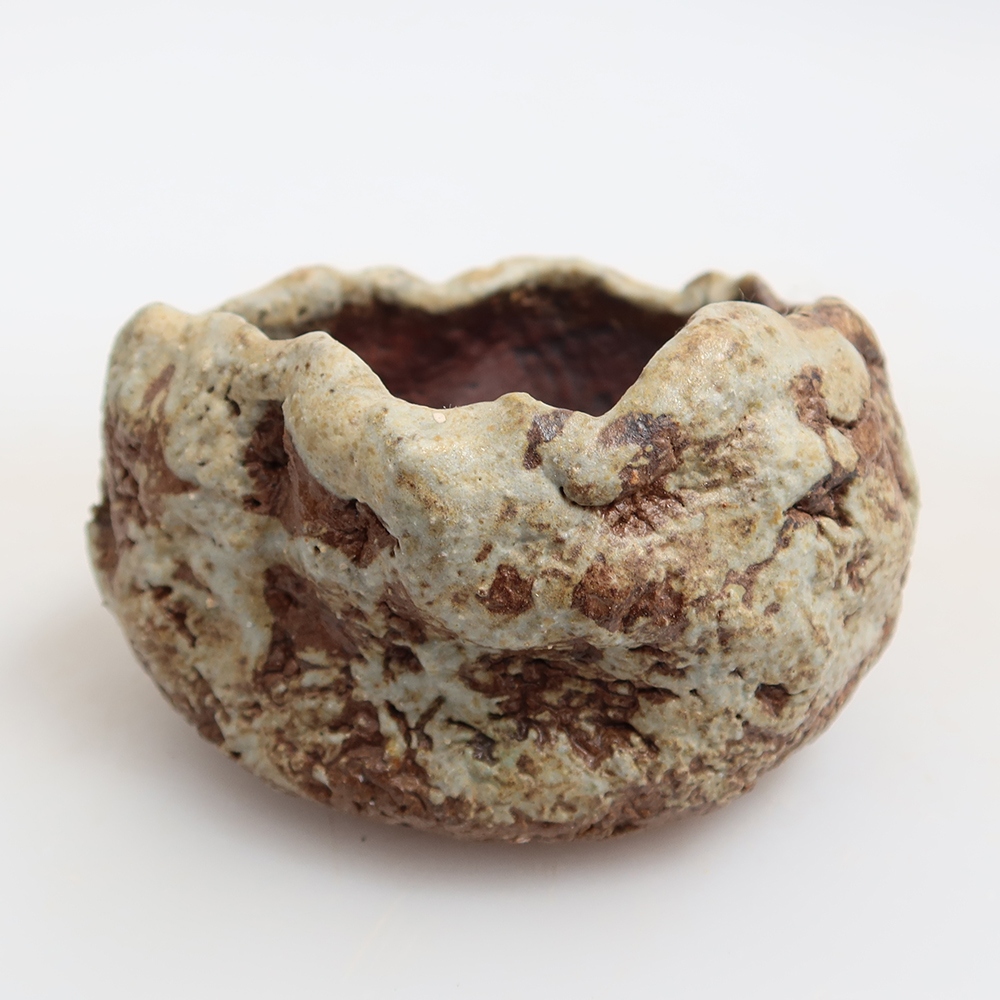Keramische schaal  6,5 x 6,5 x 5,5 cm , kleur groen