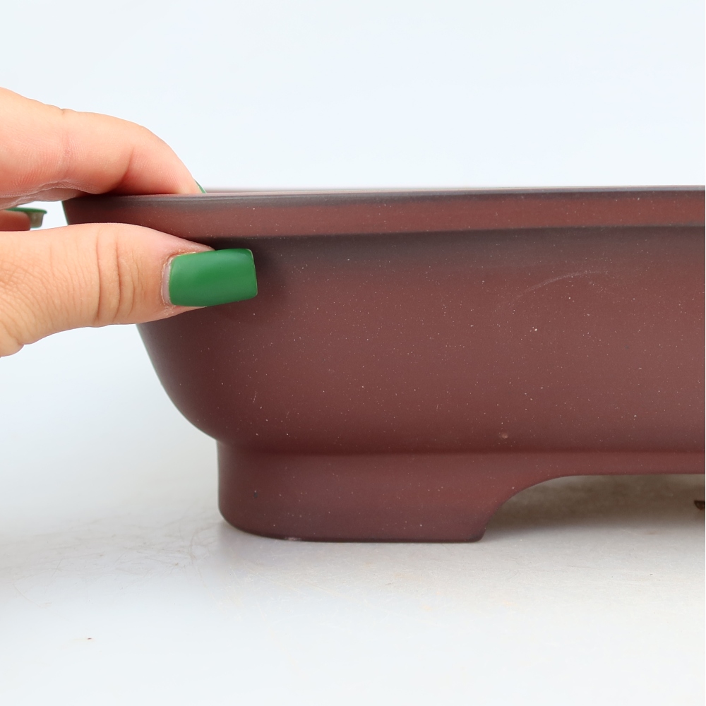Keramische schaal  32 x 24,5 x 8,5 cm, kleur: baksteenrood
