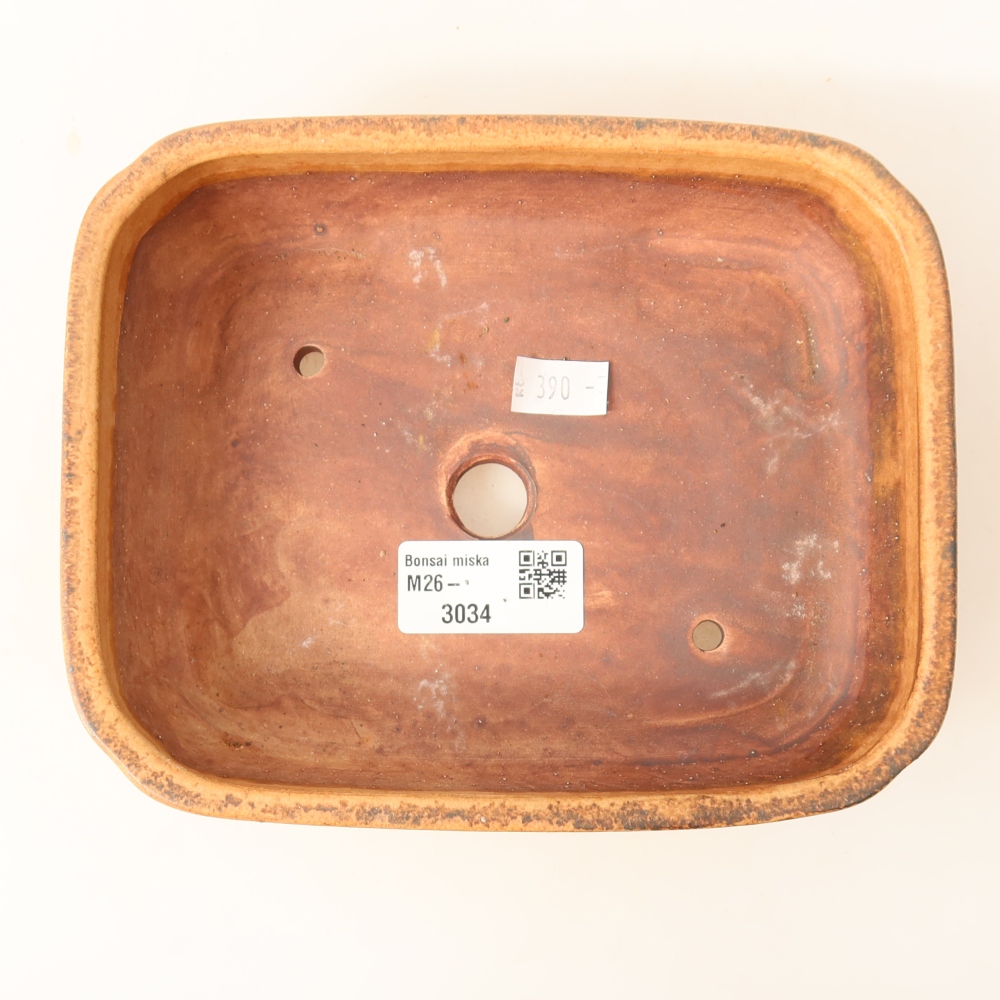 Keramische bonsaipot 18 x 14 x 4,5 cm, kleur: roze