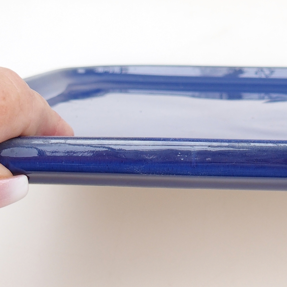 Keramische kom H07 - 28 x 19 x 1,5 cm - bruin