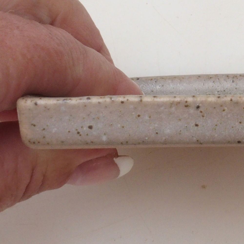 Bonsai schotel vierkant M - 10 x 10 x 1,5 cm - beige