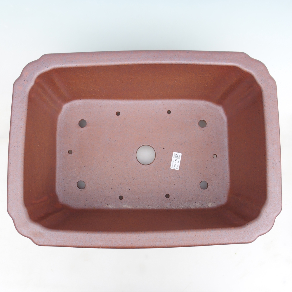 Bonsaischaal van keramiek 51,5 x 37,5 x 20 cm , metaalkleur - UITSLUITEND PERSOONLIJKE AFHAAL of transport per pallet