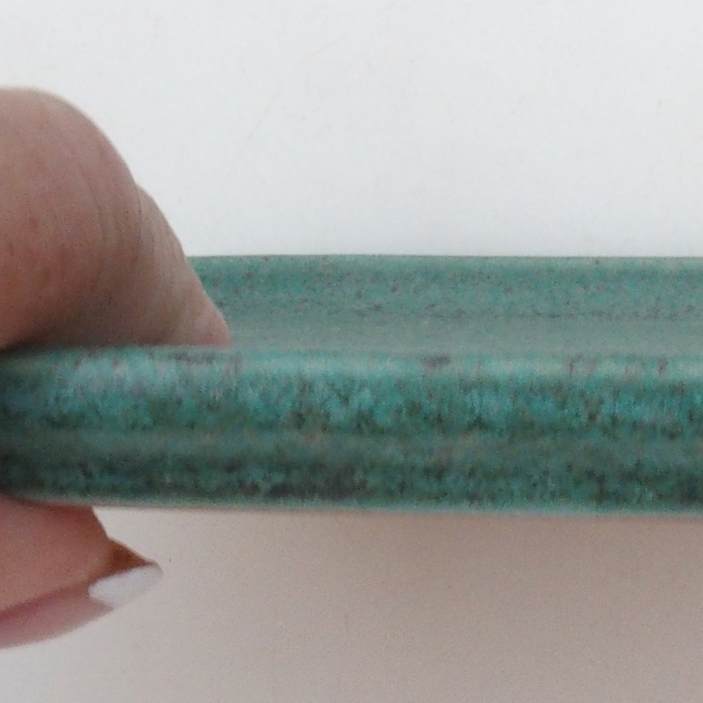 Keramisch schoteltje H37 -14,5 x 13 x 1 cm - groen