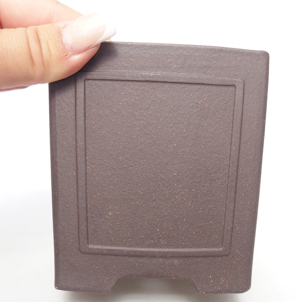 Kom 9 x 9 x 10 cm bruin