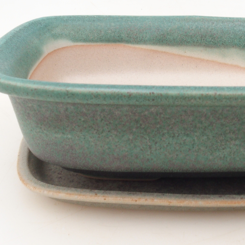 Bonsaischaal + schotel H02 - groen