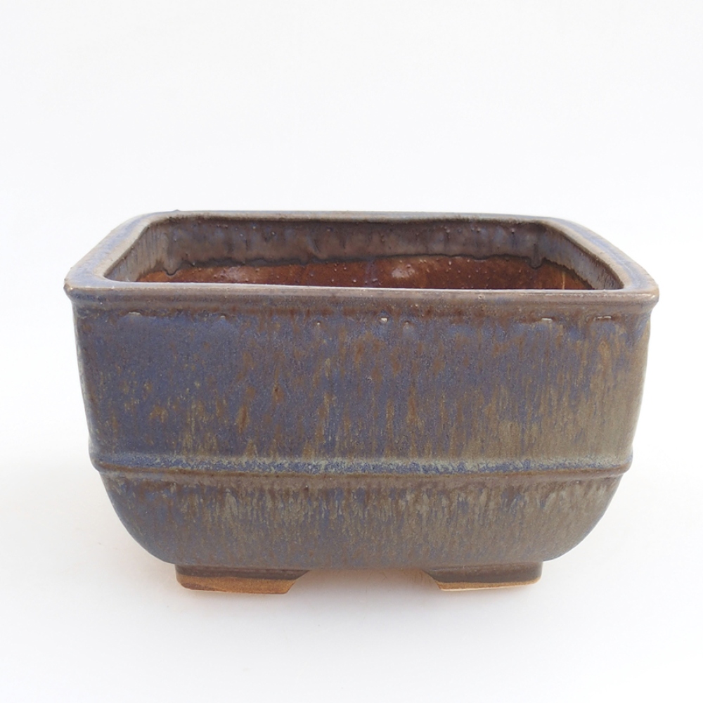 Bonsaischaal van keramiek 10,5 x 10,5 x 7 cm, roze