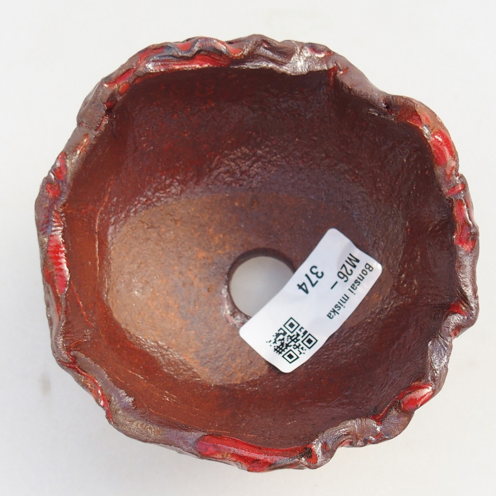 Schelp van keramiek 10 x 10 x 8 cm , kleur bruin