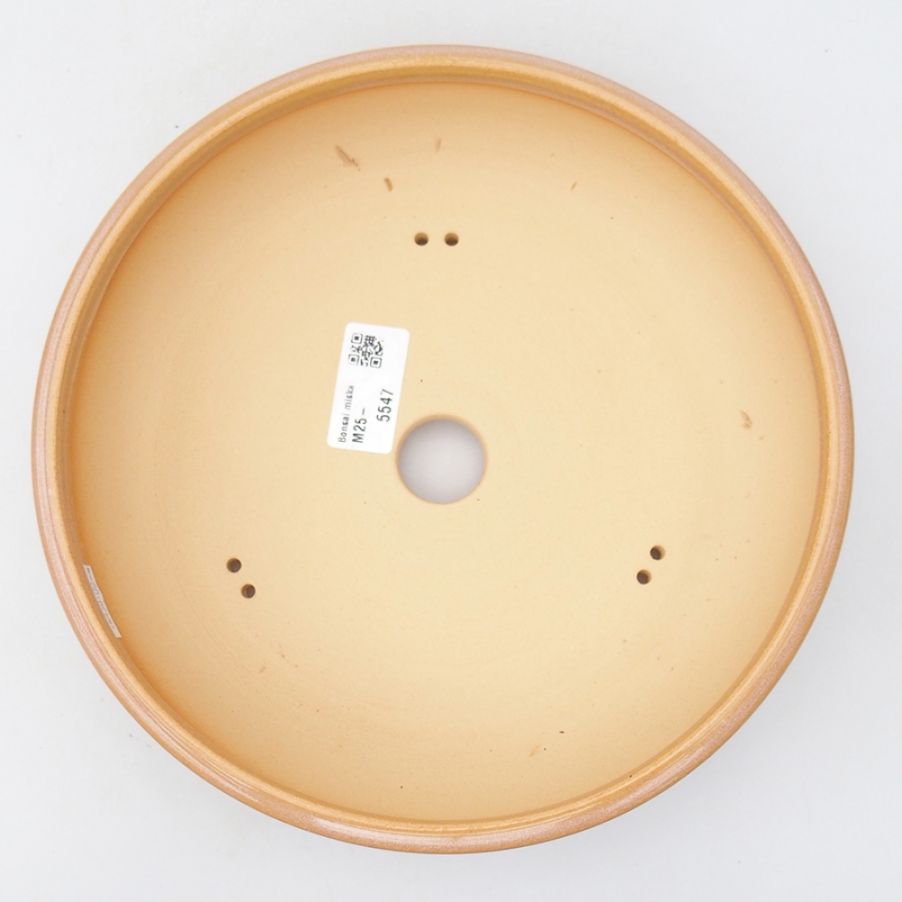 Bonsaischaal van keramiek 22,5 x 22,5 x 6 cm, roze