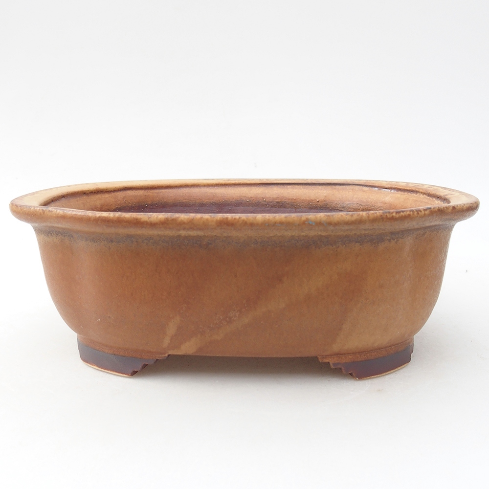 Bonsaischaal van keramiek 20 x 16,5 x 6,5 cm, roze