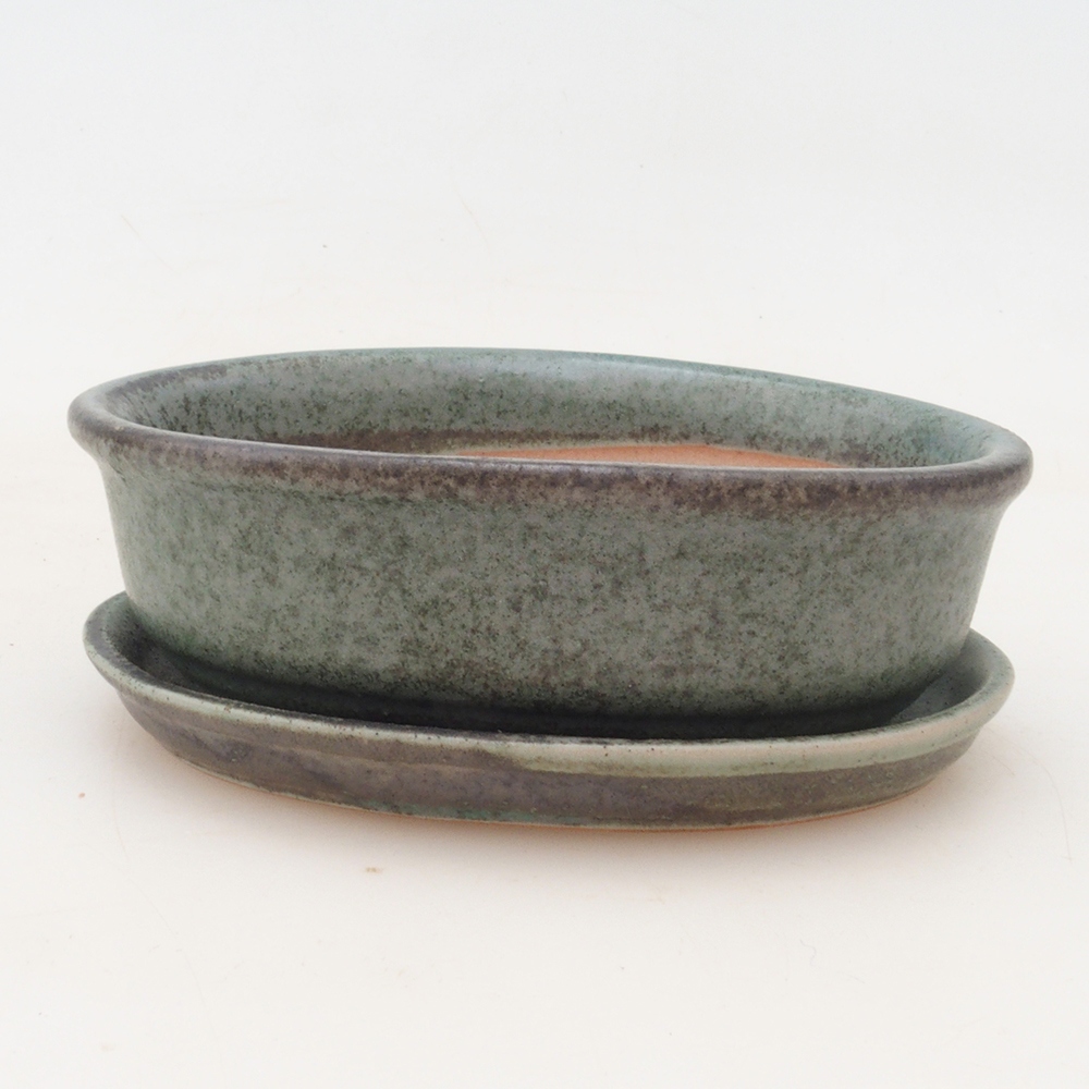 Bonsaischaal + schotel H04 - groen
