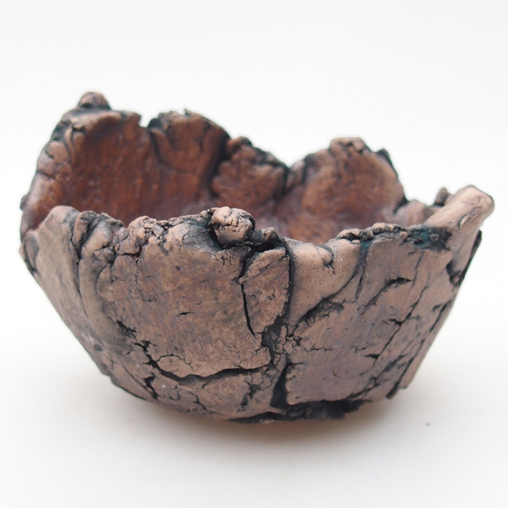 Keramisch Schelp 9 x 8,5 x 6 cm , kleur groen