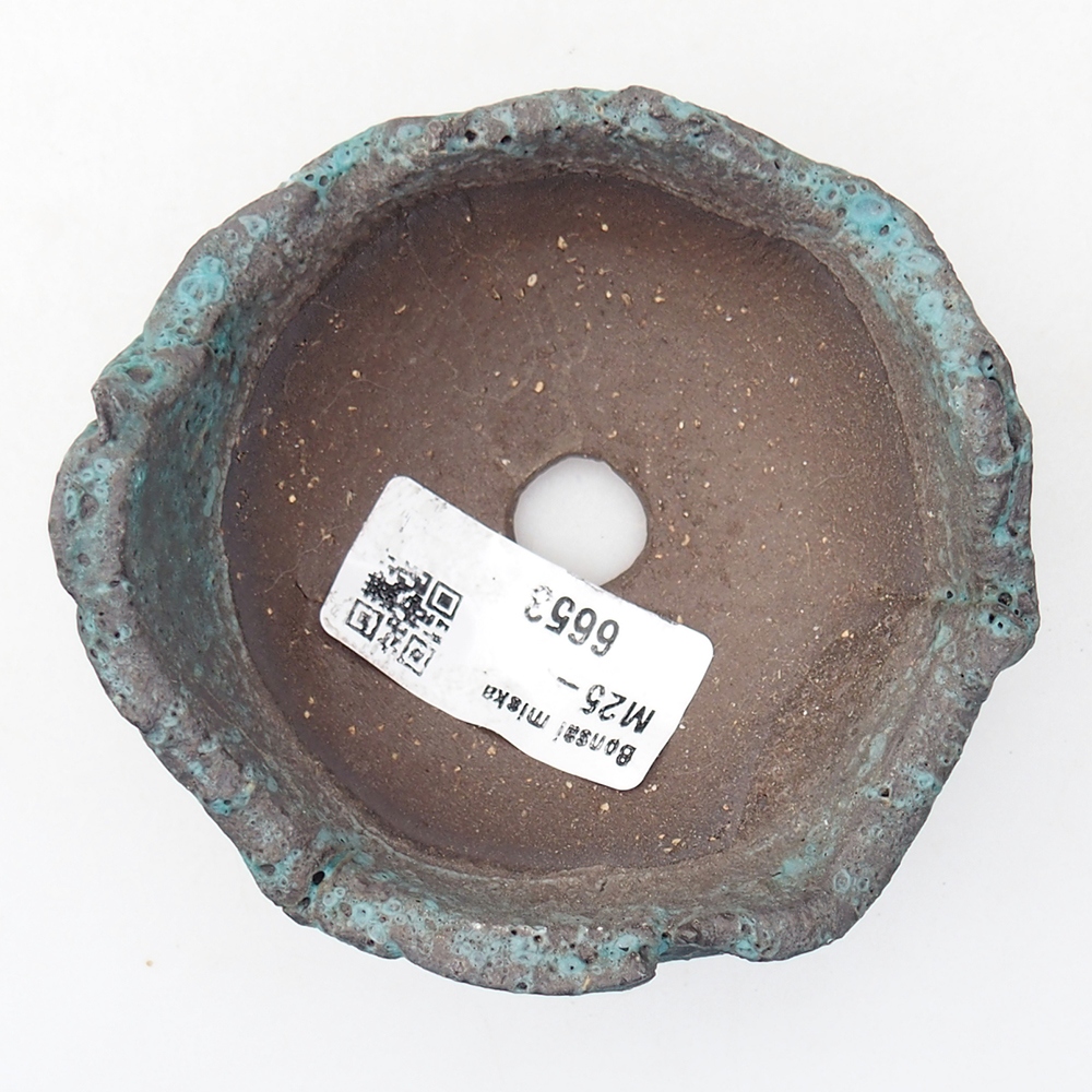 Keramisch Schelp 9 x 8,5 x 4,5 cm , kleur blauw