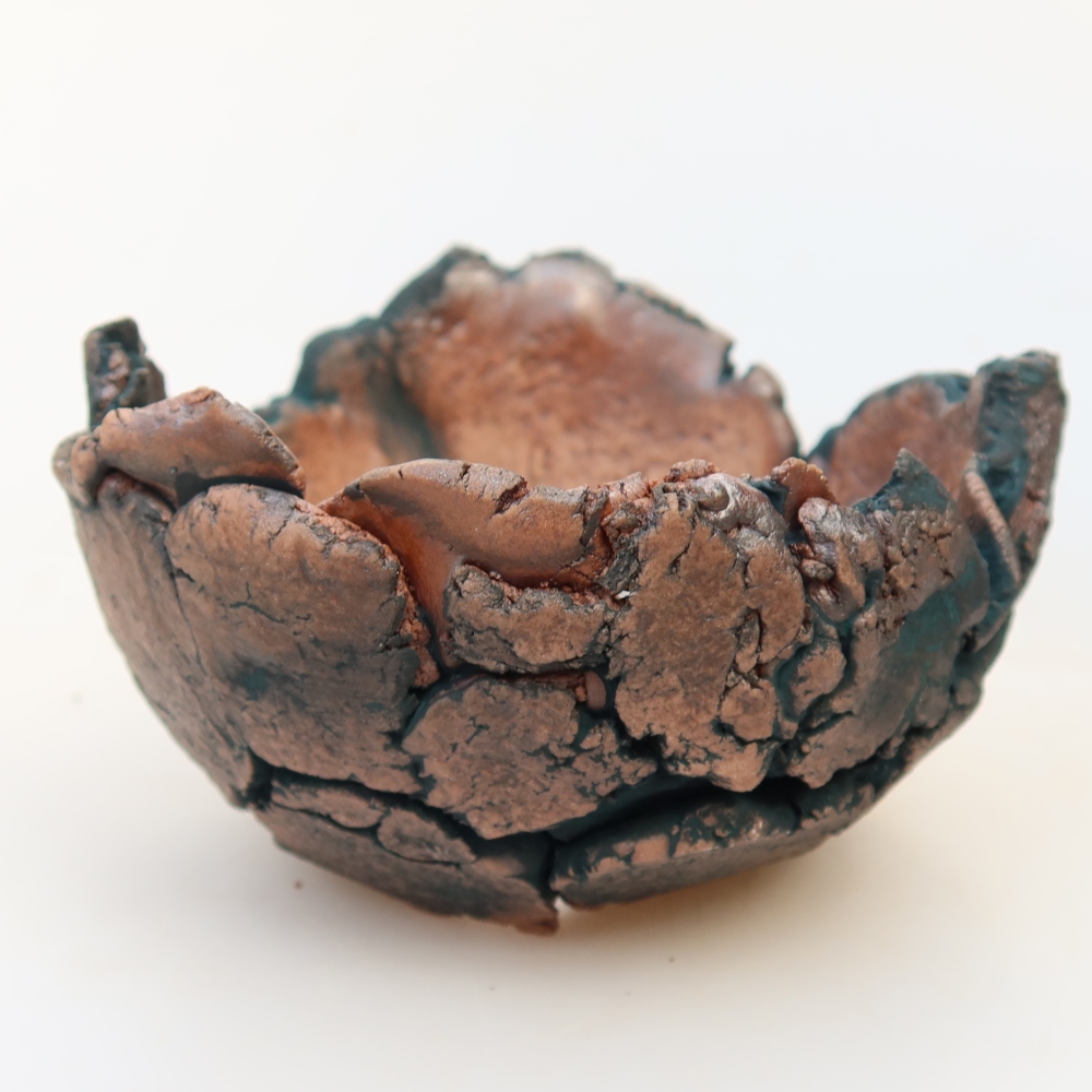 Keramische schaal  9 x 8 x 5,5 cm, kleur: groen