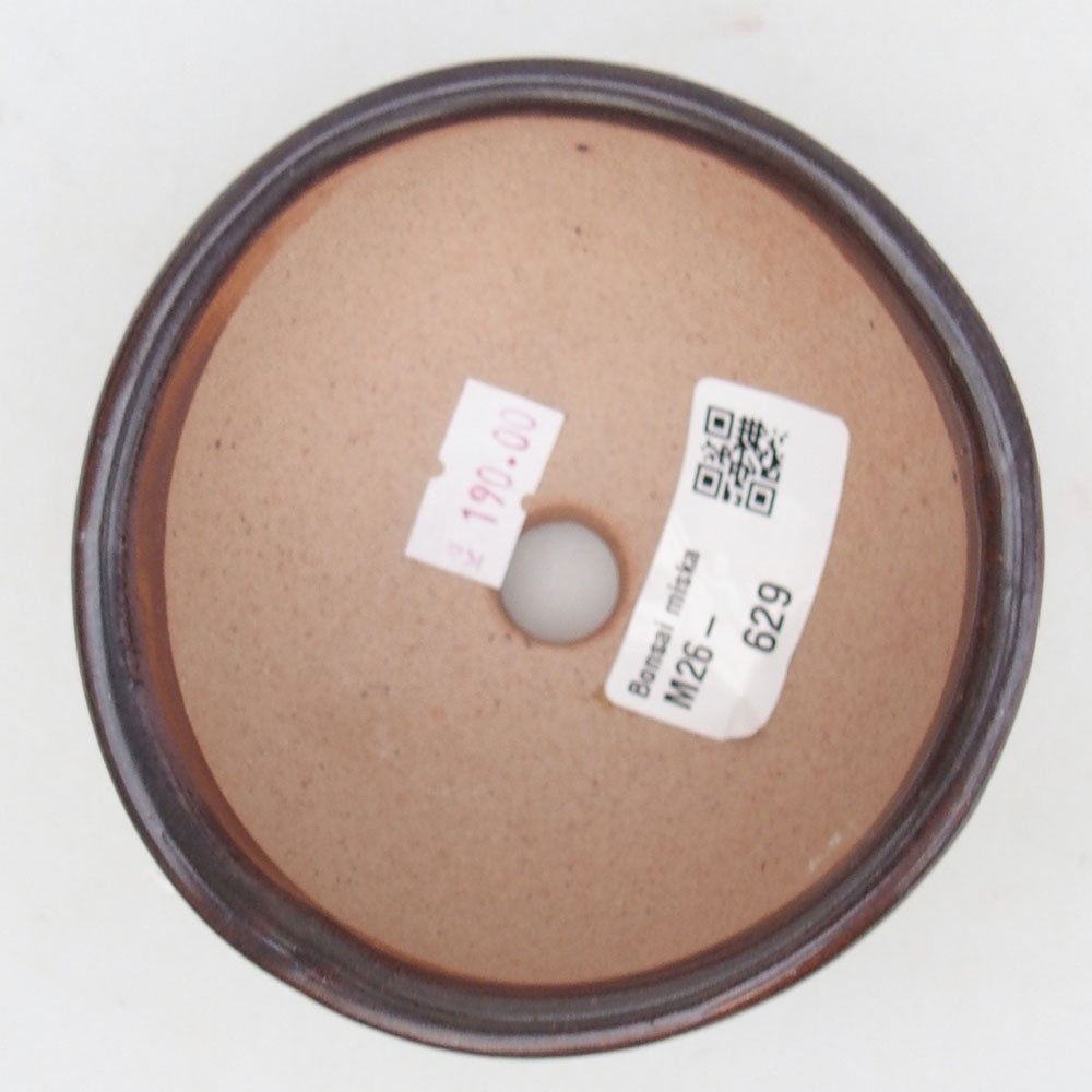 Bonsaischaal van keramiek 125 x 10 x 3 cm, bruin