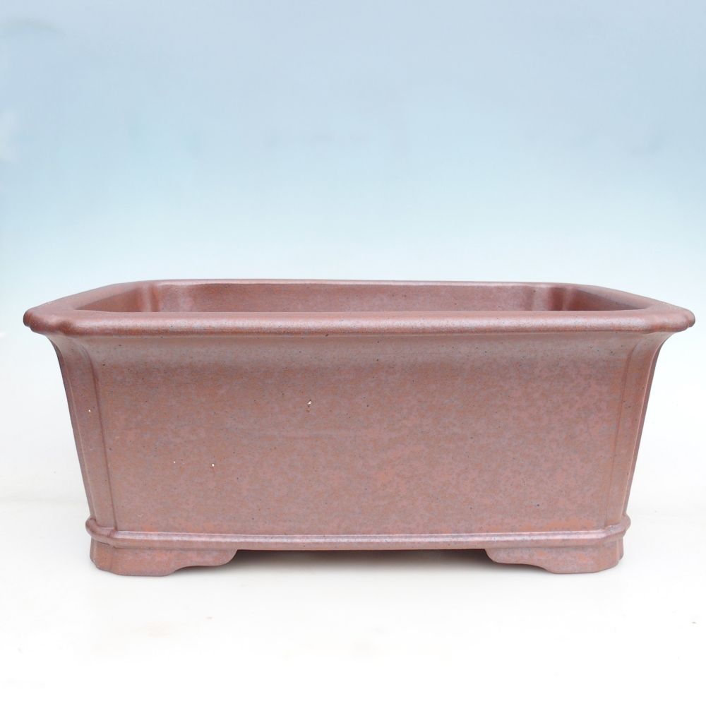 Bonsaischaal van keramiek 51,5 x 37,5 x 20 cm , metaalkleur - UITSLUITEND PERSOONLIJKE AFHAAL of transport per pallet