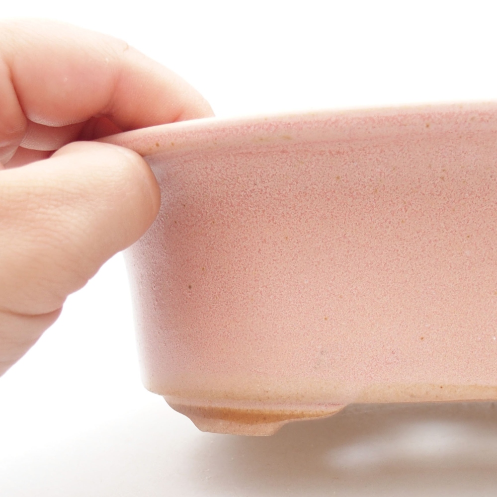 Bonsaischaal van keramiek 22 x 17 x 5 cm, groen