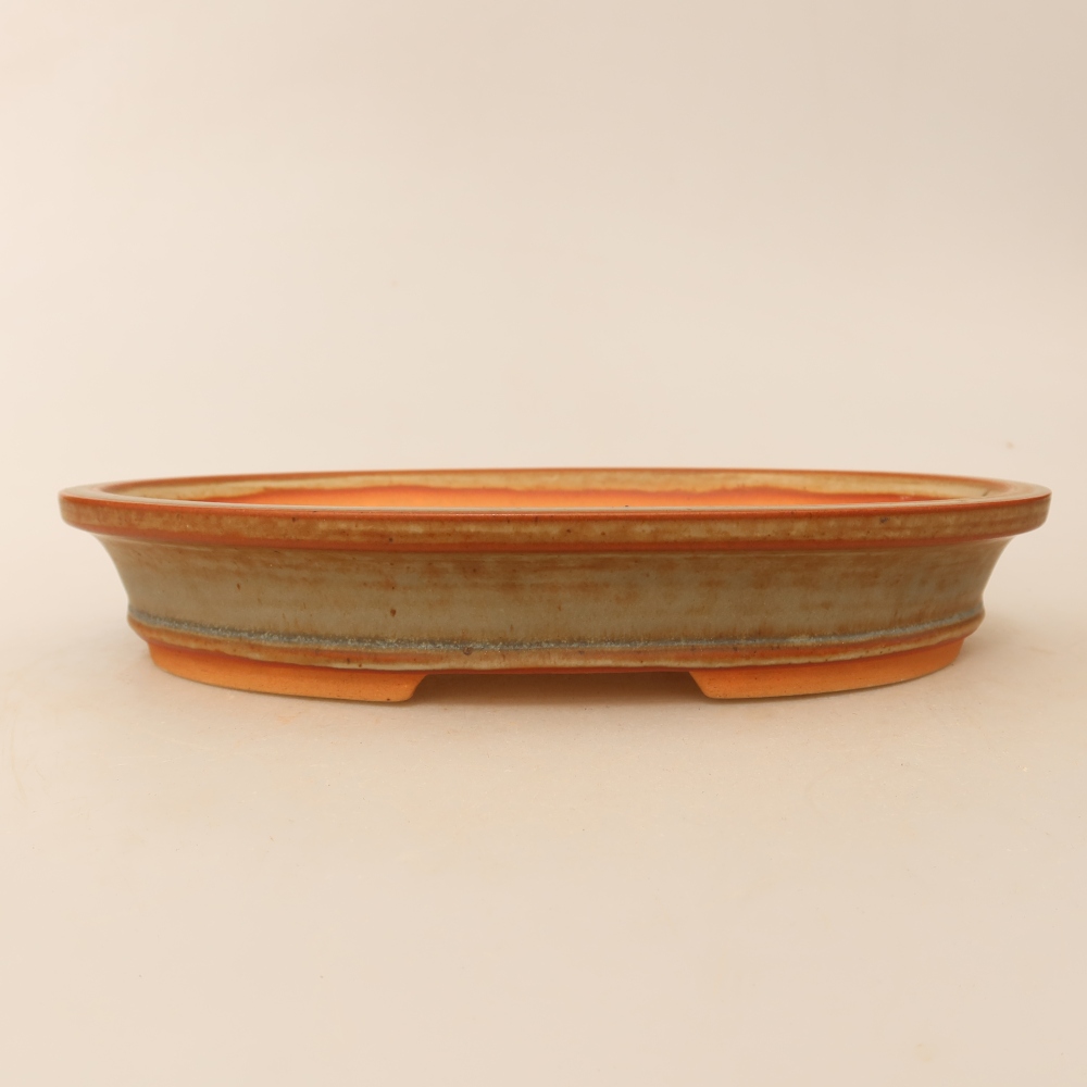 Keramische schaal  21 x 14,5 x 3,5 cm, kleur: beige