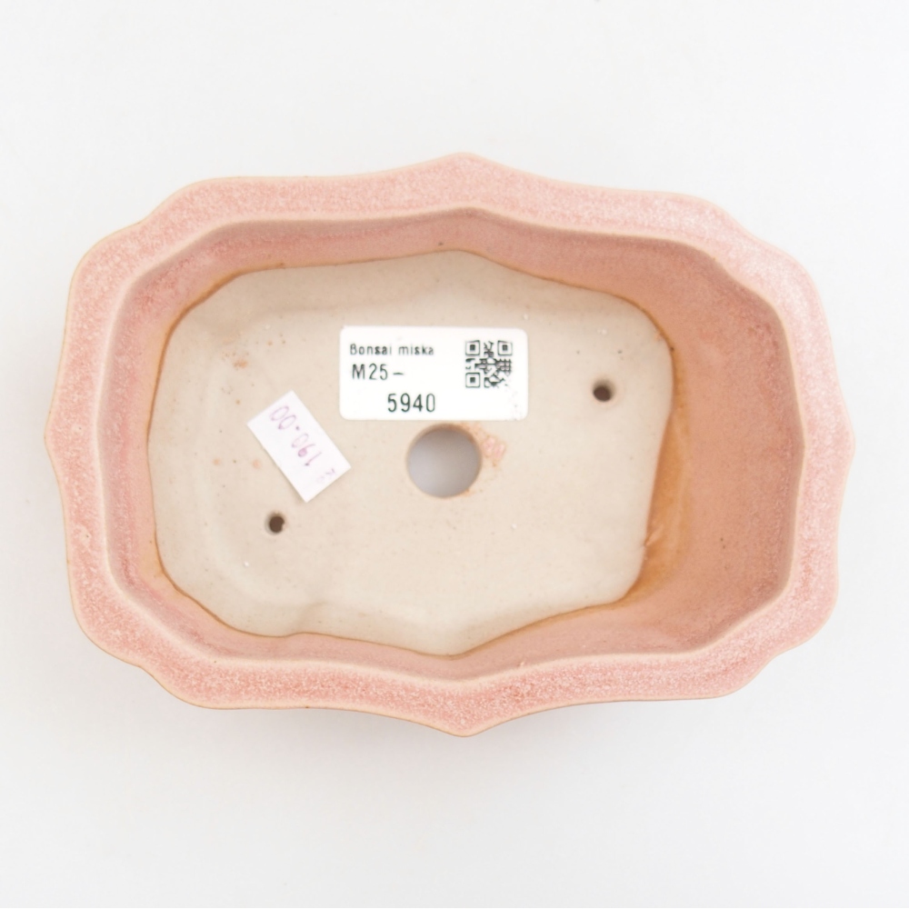 Bonsaischaal van keramiek 22 x 17 x 5 cm, groen