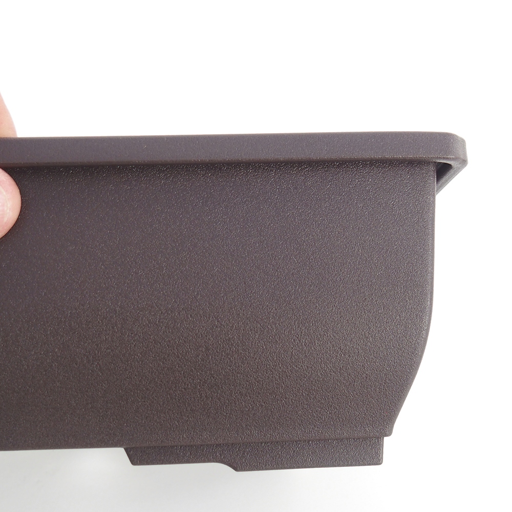 Kunststof kom MP-14 23,5 x 18,5 x 8 cm kleur Bruin