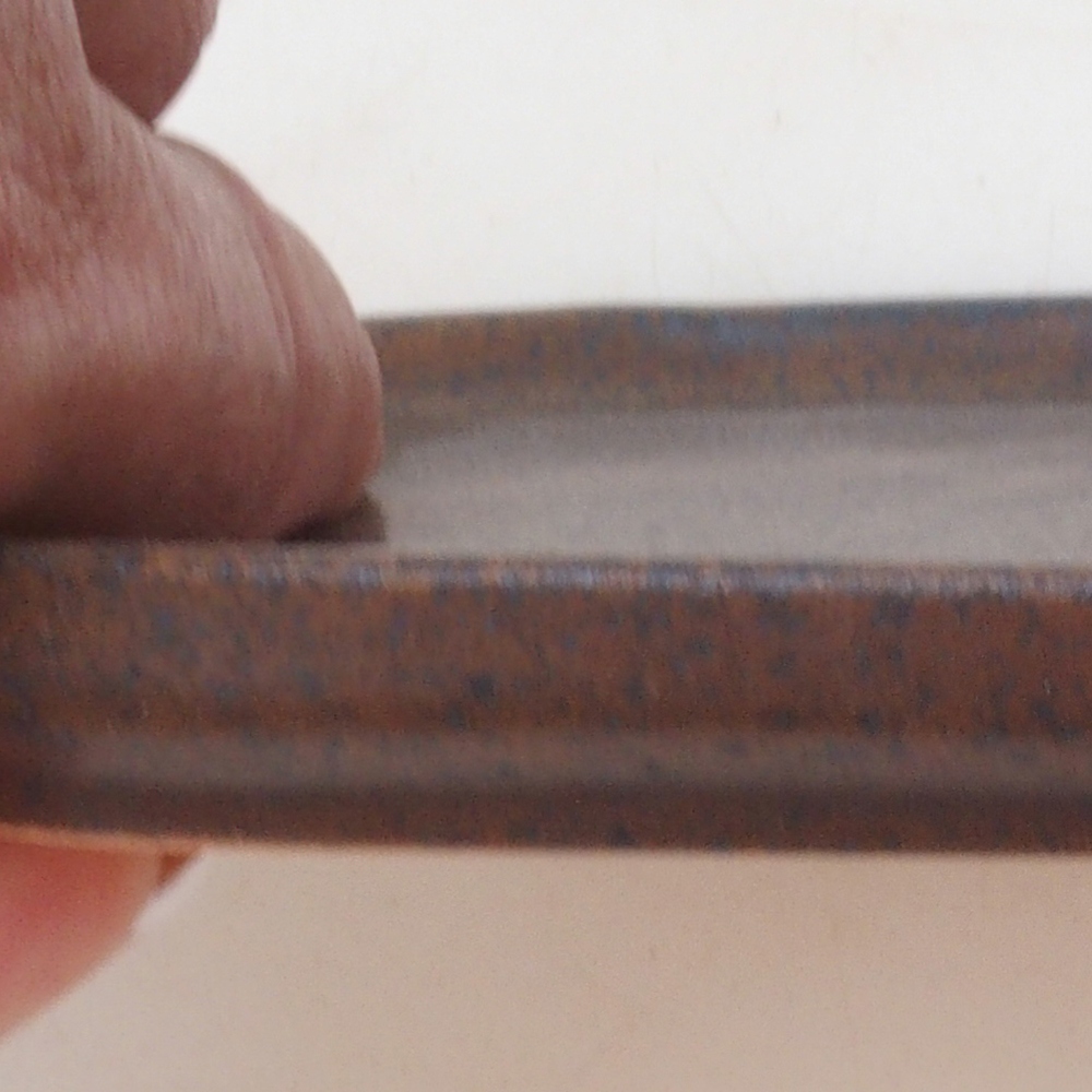 Keramische kom H31 - 15 x 13 x 1 cm - bruin